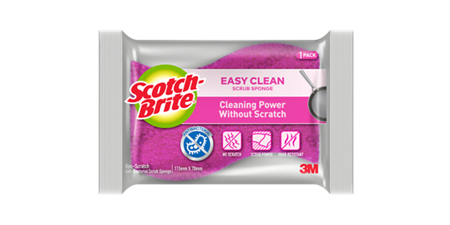 image of two Scotch-Brite Non-Scratch Scrub Sponges to clean granite as well as granite countertops water stains
