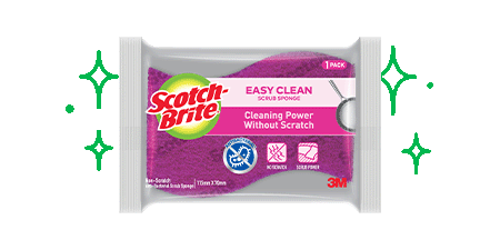 Scotch-Brite® easy clean non scratch scrub sponge
